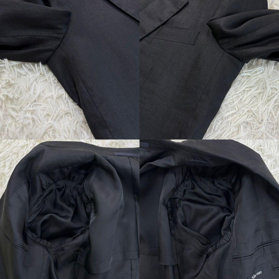 ワイズフォーメン　Y's for men セットアップ 2B リネン100% 黒
