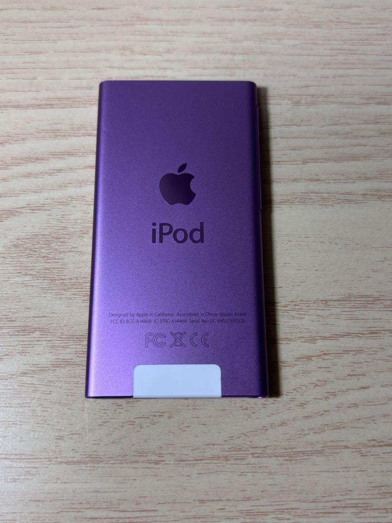 iPod nano 第7世代 パープル カバー付き ♫美品 おまけ付きiPod nano (第7世代) 16GB パープル - メルカリ