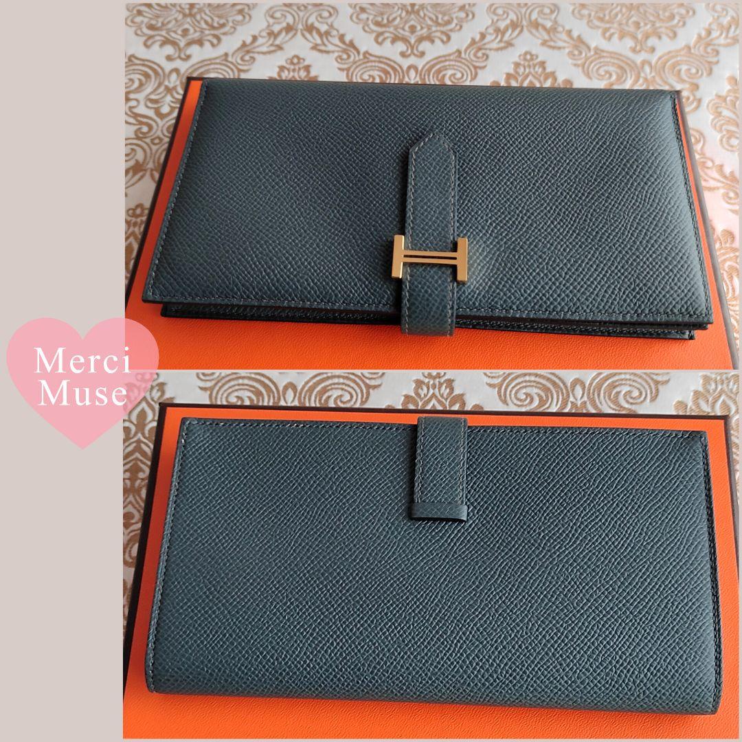 ❤お得なお品❤ベアンスフレ ヴェールアマンドｘゴールド金具 U刻印 箱付 長財布