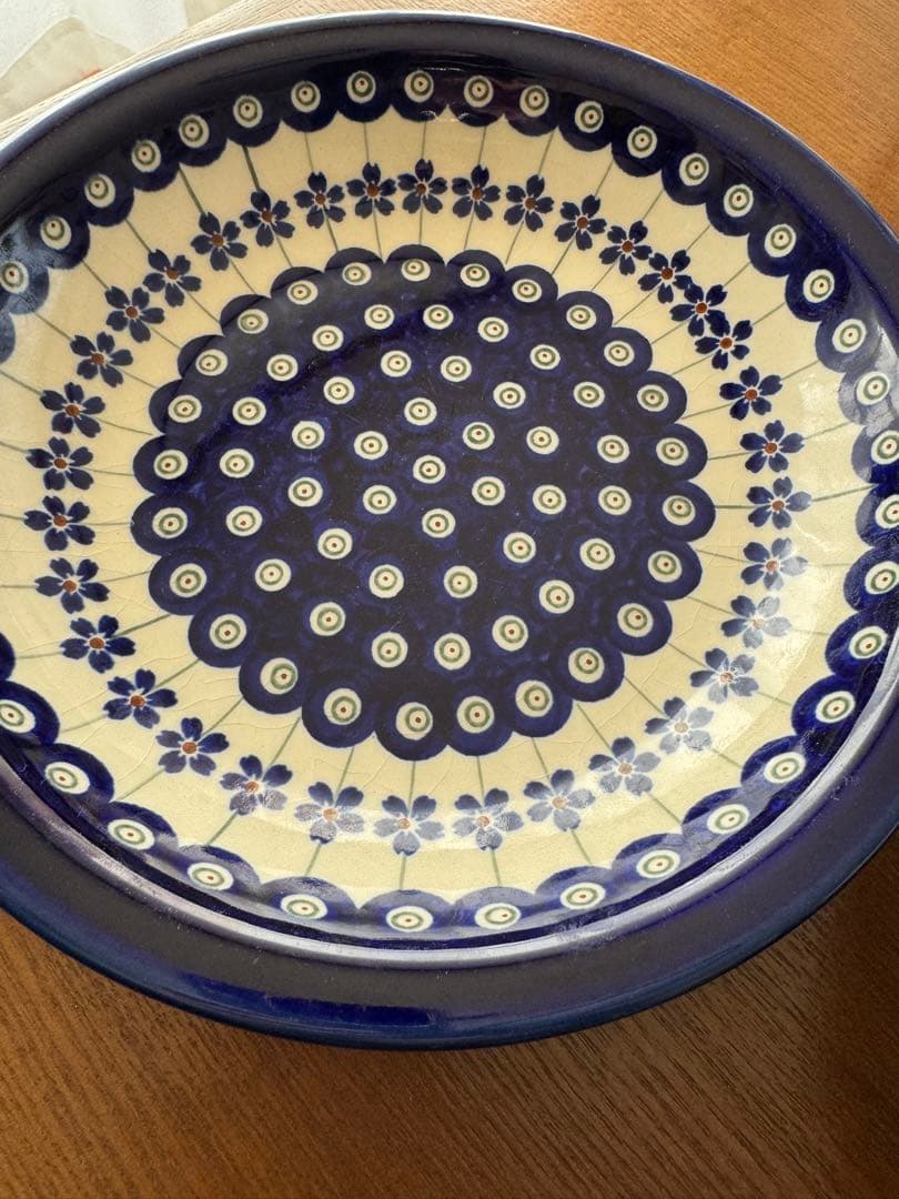 ポーリッシュポタリーパスタ皿22cm 3枚セットZaklady