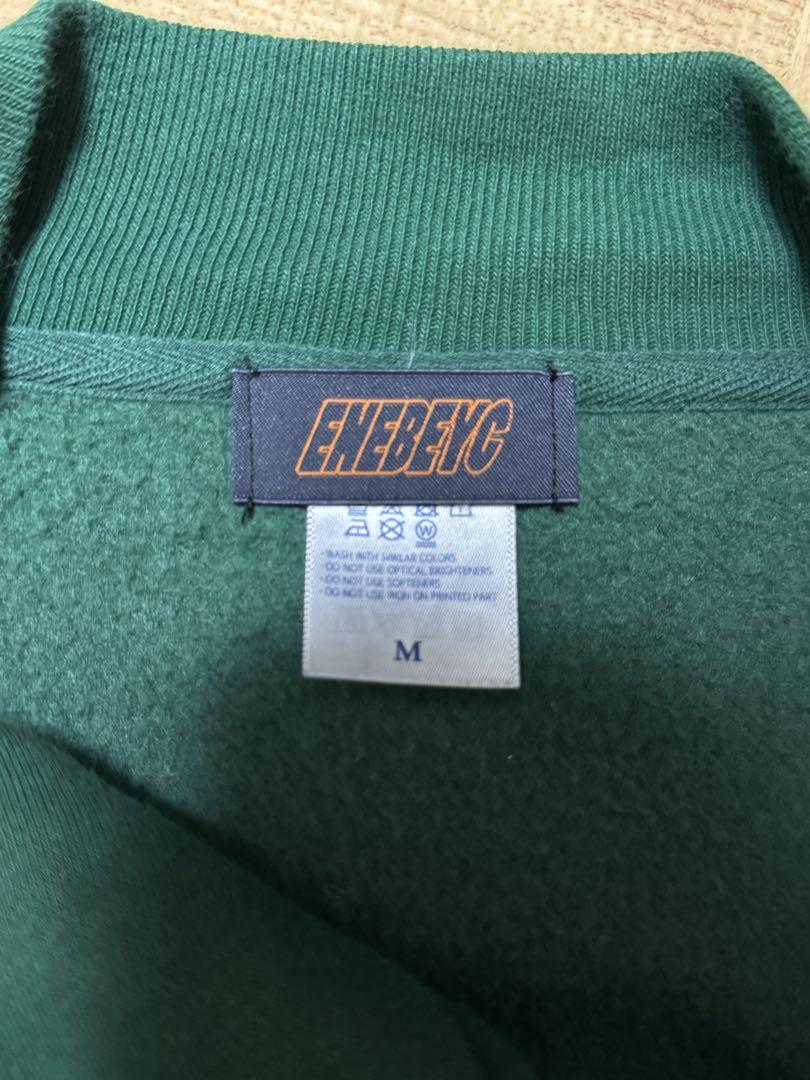 スウェットスタジャン ENEBEYC グリーン　バーシティジャケット