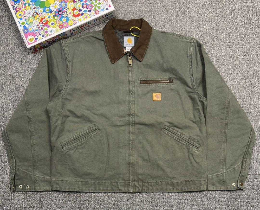 Carhartt オリーブグリーン カバーオール Carharttのカバーオール（グリーン系）を使った人気ファッション