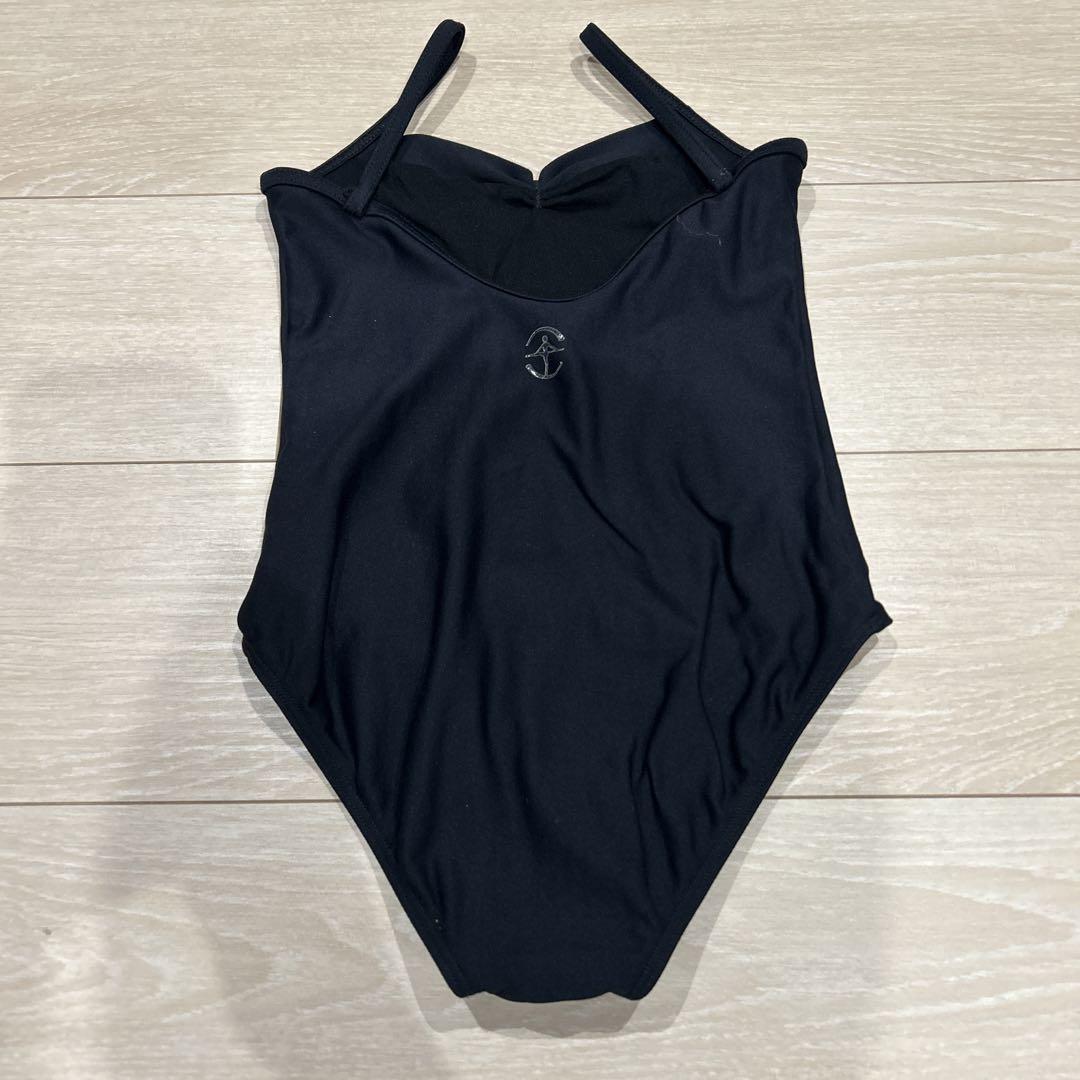 中古】ウェアモア Wear Moi バレエ レオタード 黒 120センチ
