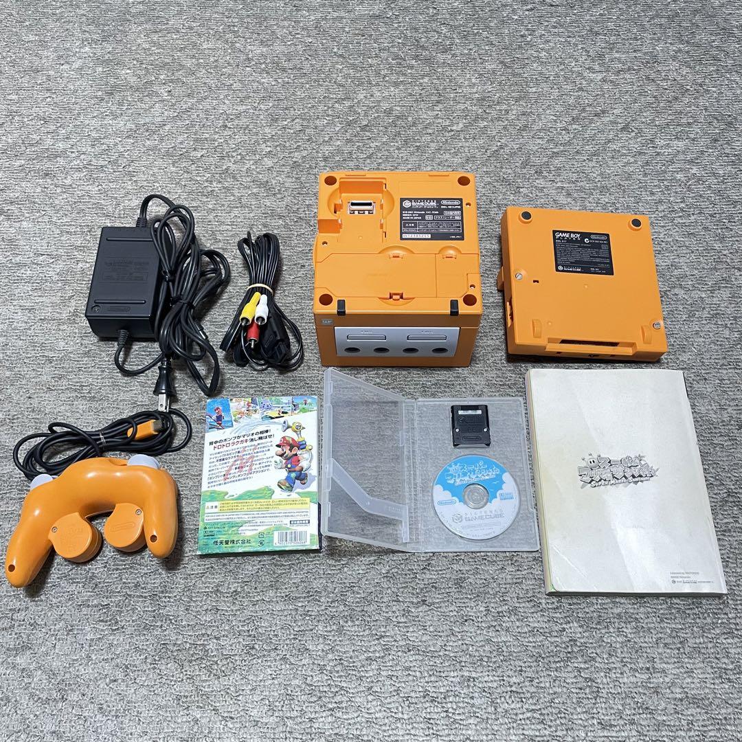 美品 GC ゲームキューブ オレンジ 本体 ゲームボーイプレイヤー