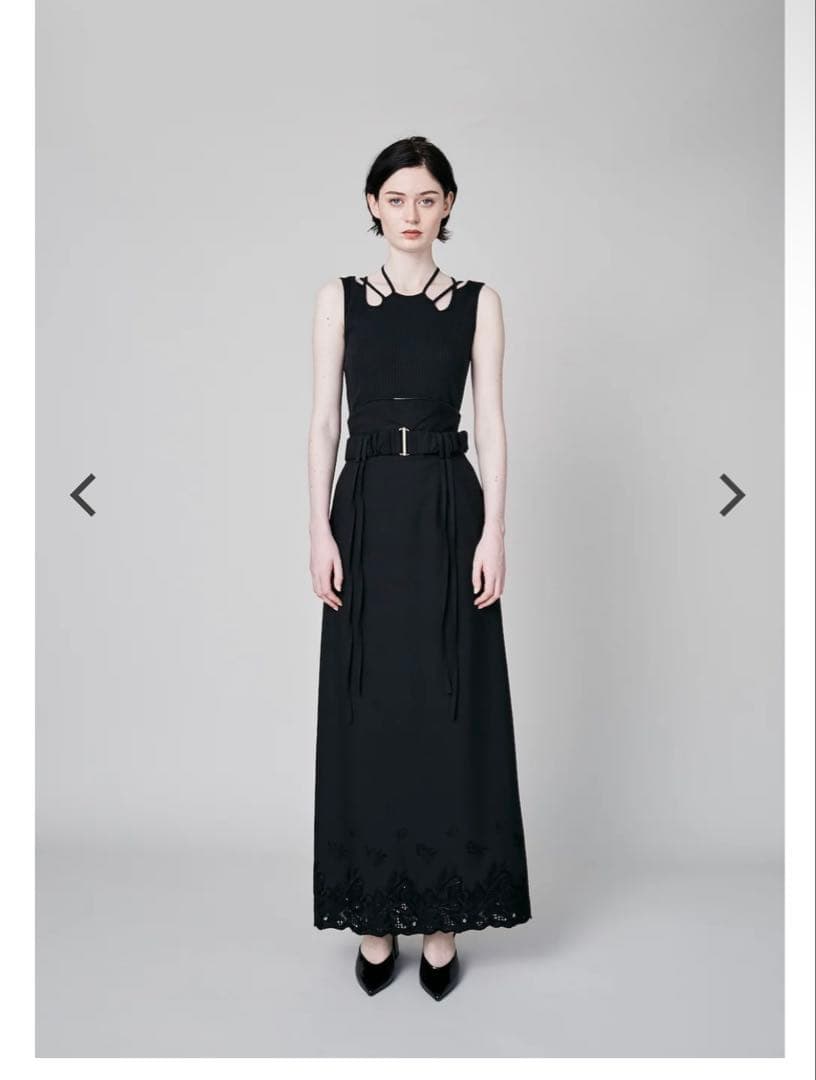 murral ミューラル Morpho embroidery skirt murral ミューラル Morpho embroidery skirt