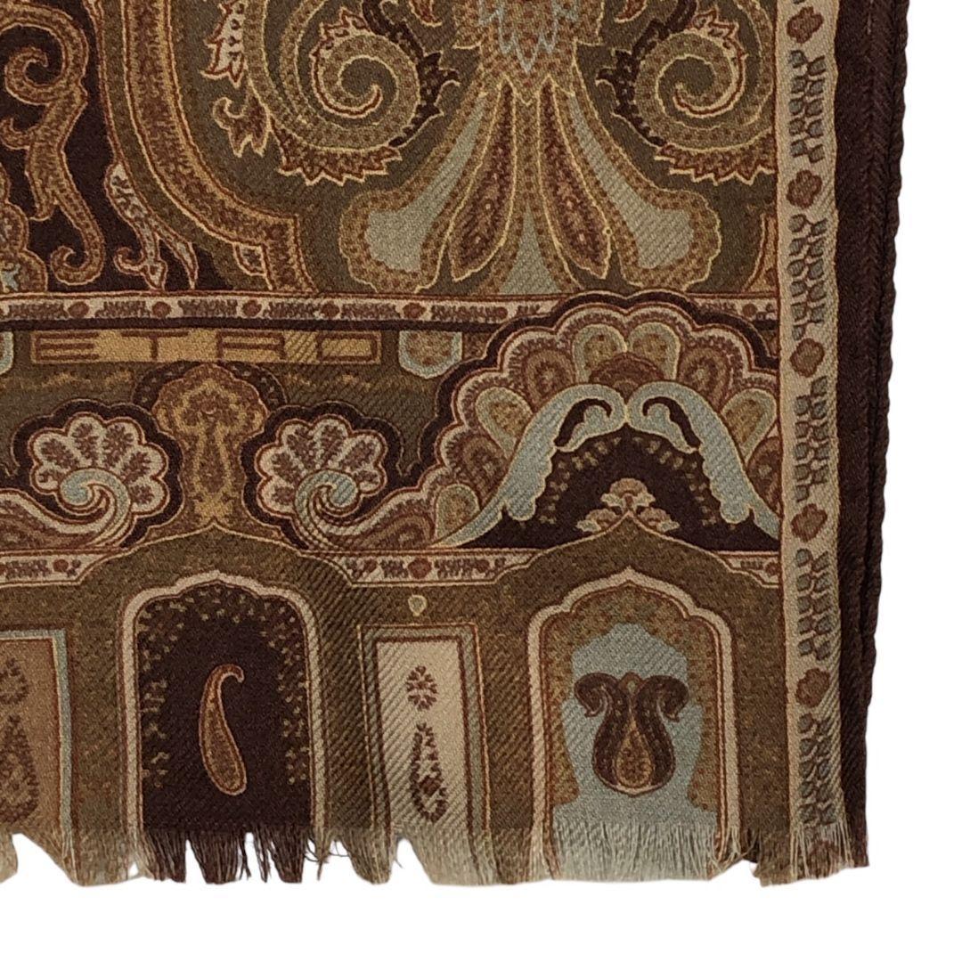 美品✨ETRO エトロ シルク混 イタリア製 ペイズリー 大判