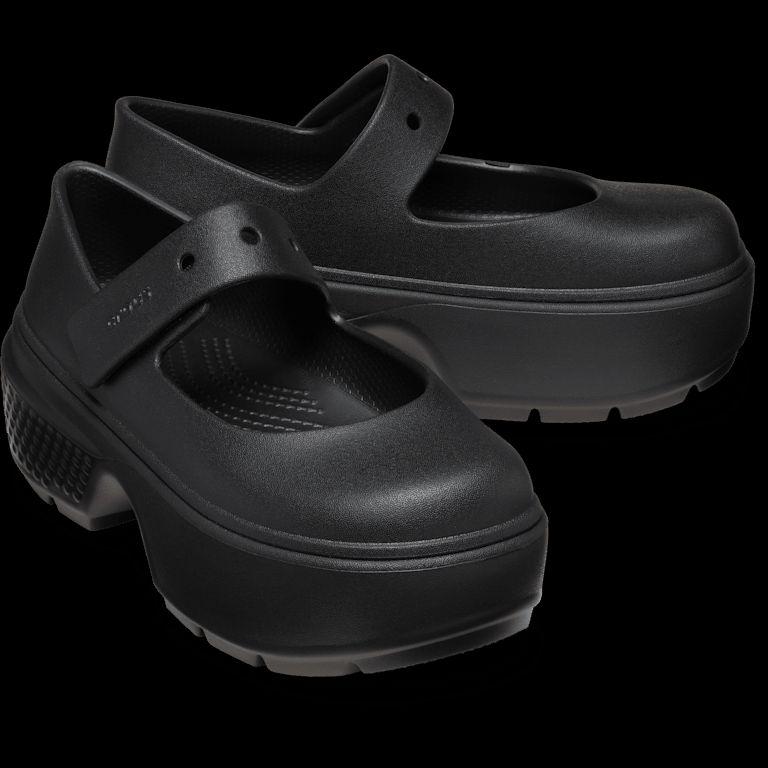M！ 未使用級！Crocs ブラック ストンプ メリー ジェーン