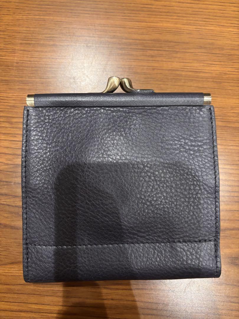クリスマスプレゼント イルビゾンテ　ネイビー　二つ折り財布　財布 保存袋有 クリスマスプレゼント イルビゾンテ ネイビー 二つ折り財布 財布