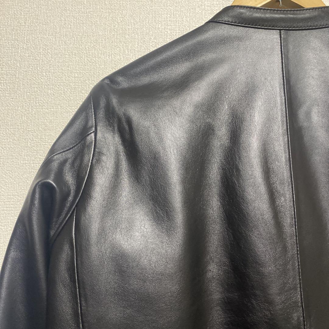 tk. TAKEO KIKUCHI 黒レザージャケット シングルライダース