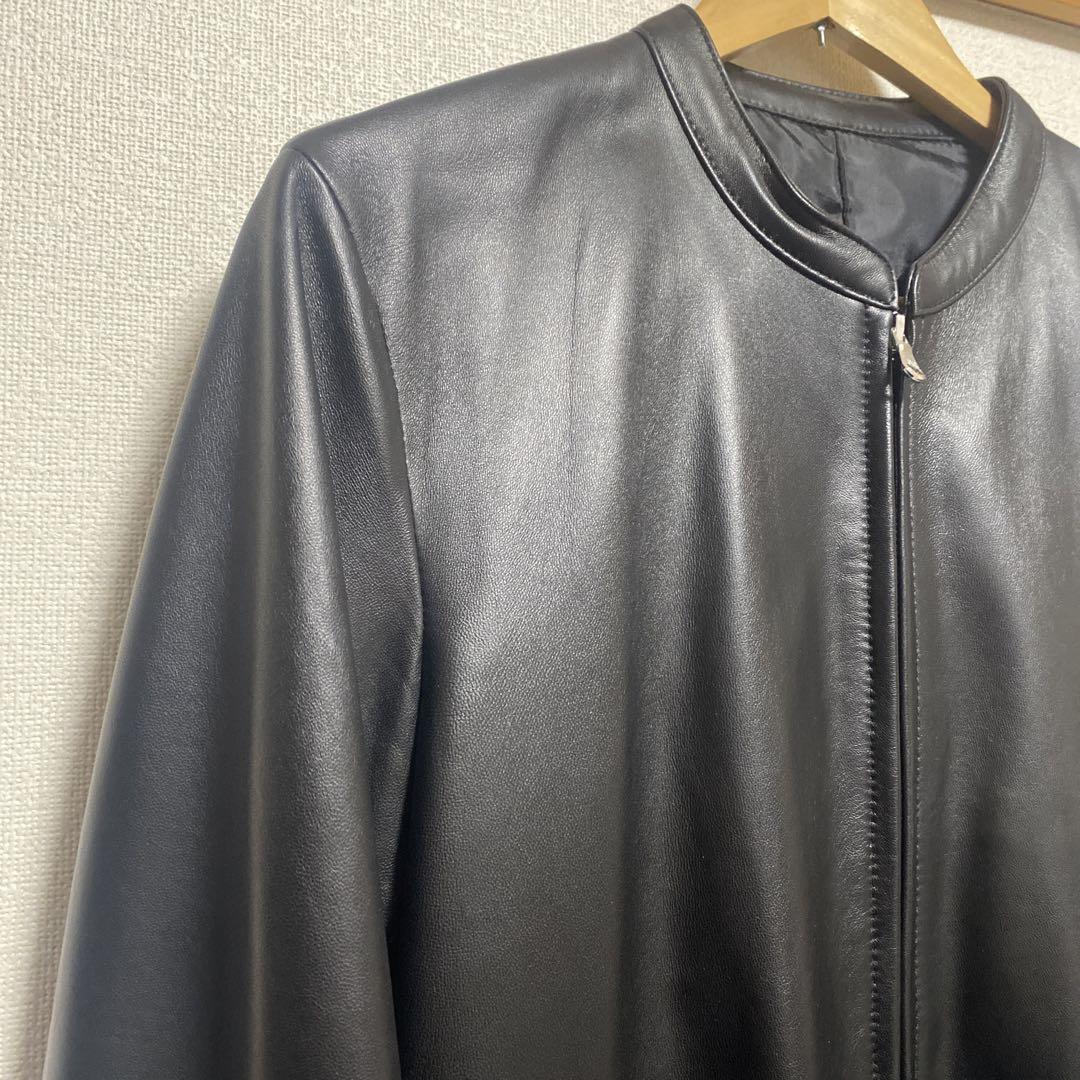 tk. TAKEO KIKUCHI 黒レザージャケット シングルライダース