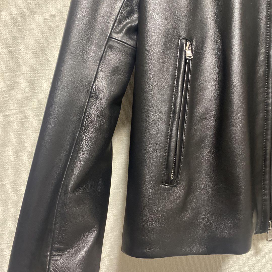 tk. TAKEO KIKUCHI 黒レザージャケット シングルライダース