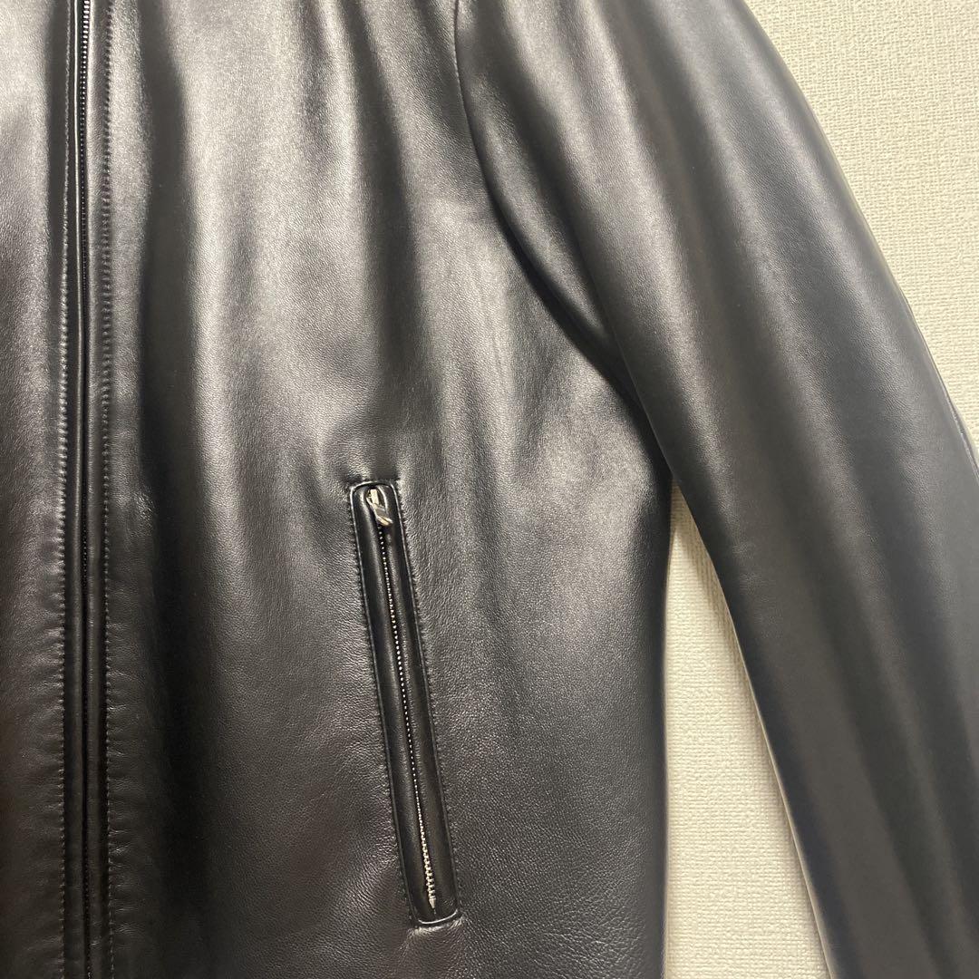 tk. TAKEO KIKUCHI 黒レザージャケット シングルライダース