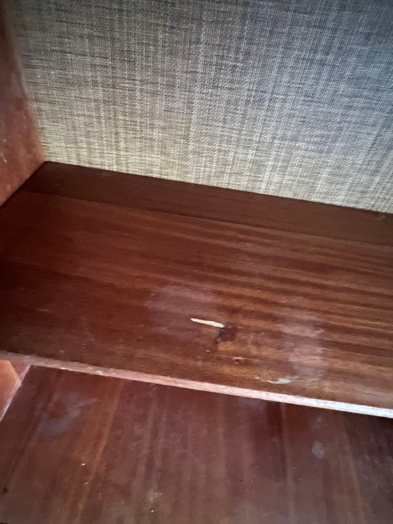 木製ガラス 飾り棚 たんすの上置き キャビネット