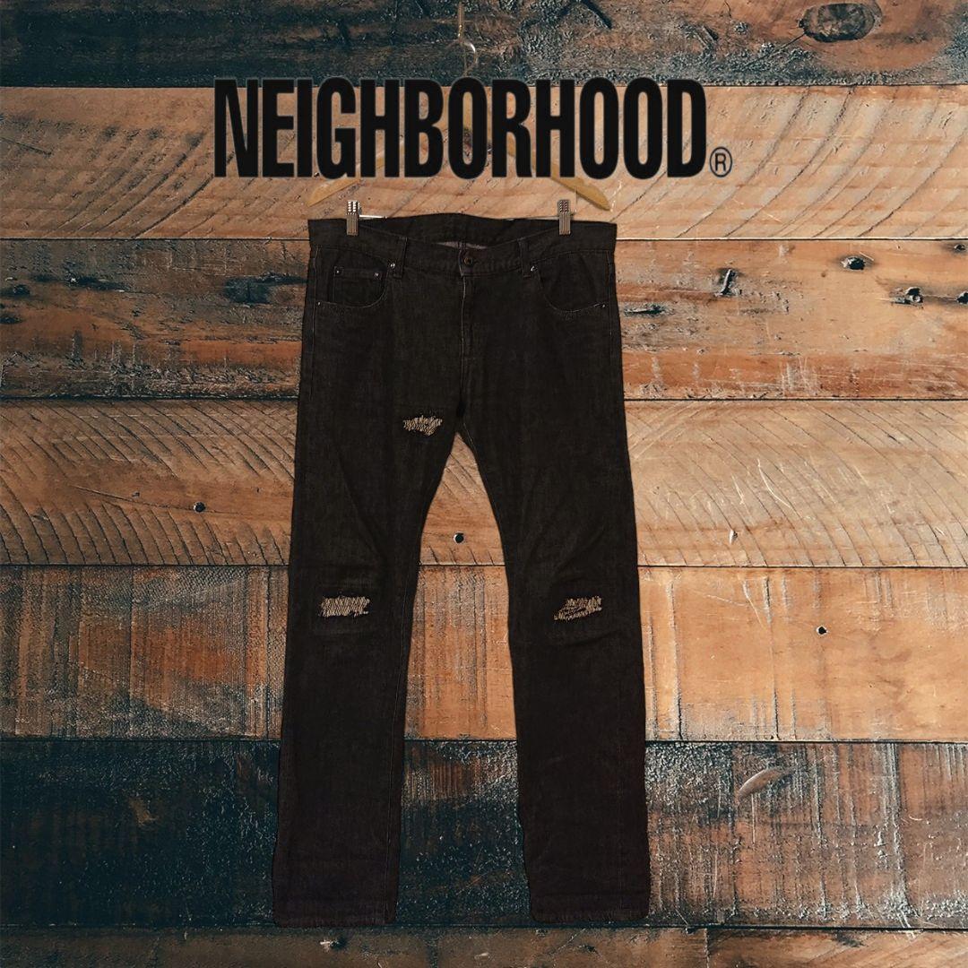 NEIGHBORHOOD 02年 savage narroe ブラックデニム