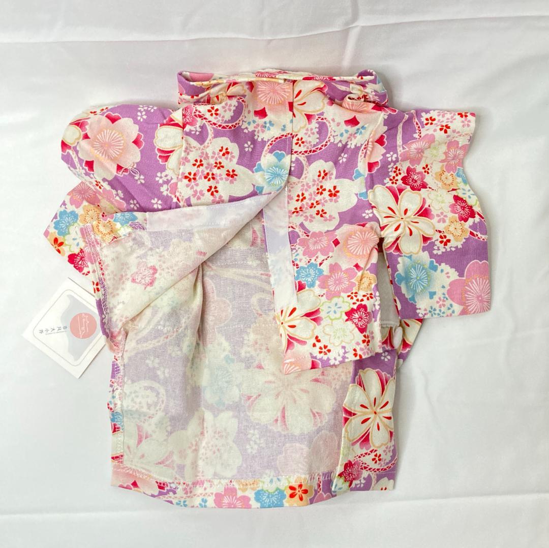 週末セール】【マジックテープで簡単脱着】猫ちゃんの着物(紫)(M)ペット服 - メルカリ 週末セール】【マジックテープで簡単脱着】猫ちゃんの着物(紫)(M)ペット服 - メルカリ