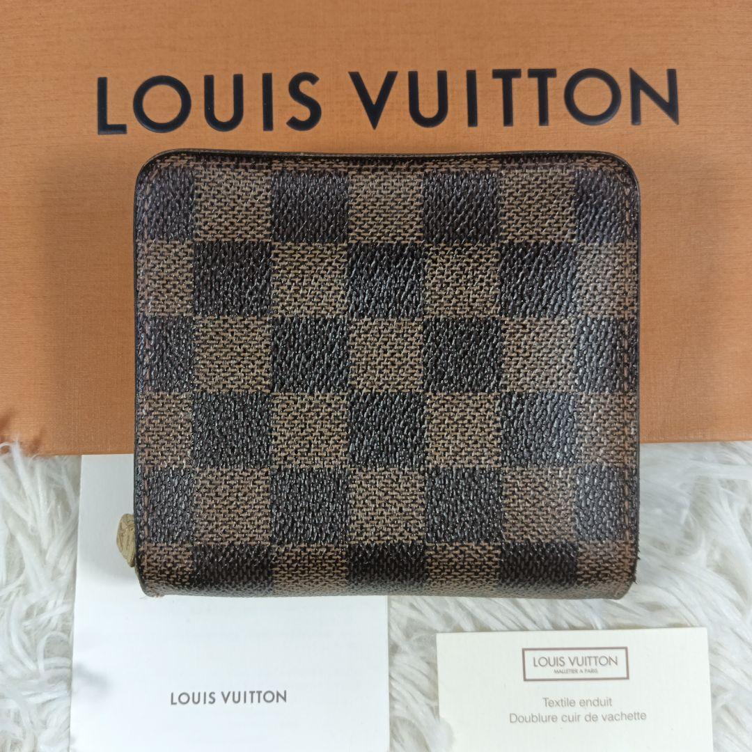 【35％OFF】 LOUISVUITTON】ルイヴィトン 折り財布 エベヌ✨美品 ダミエ 財布 小物