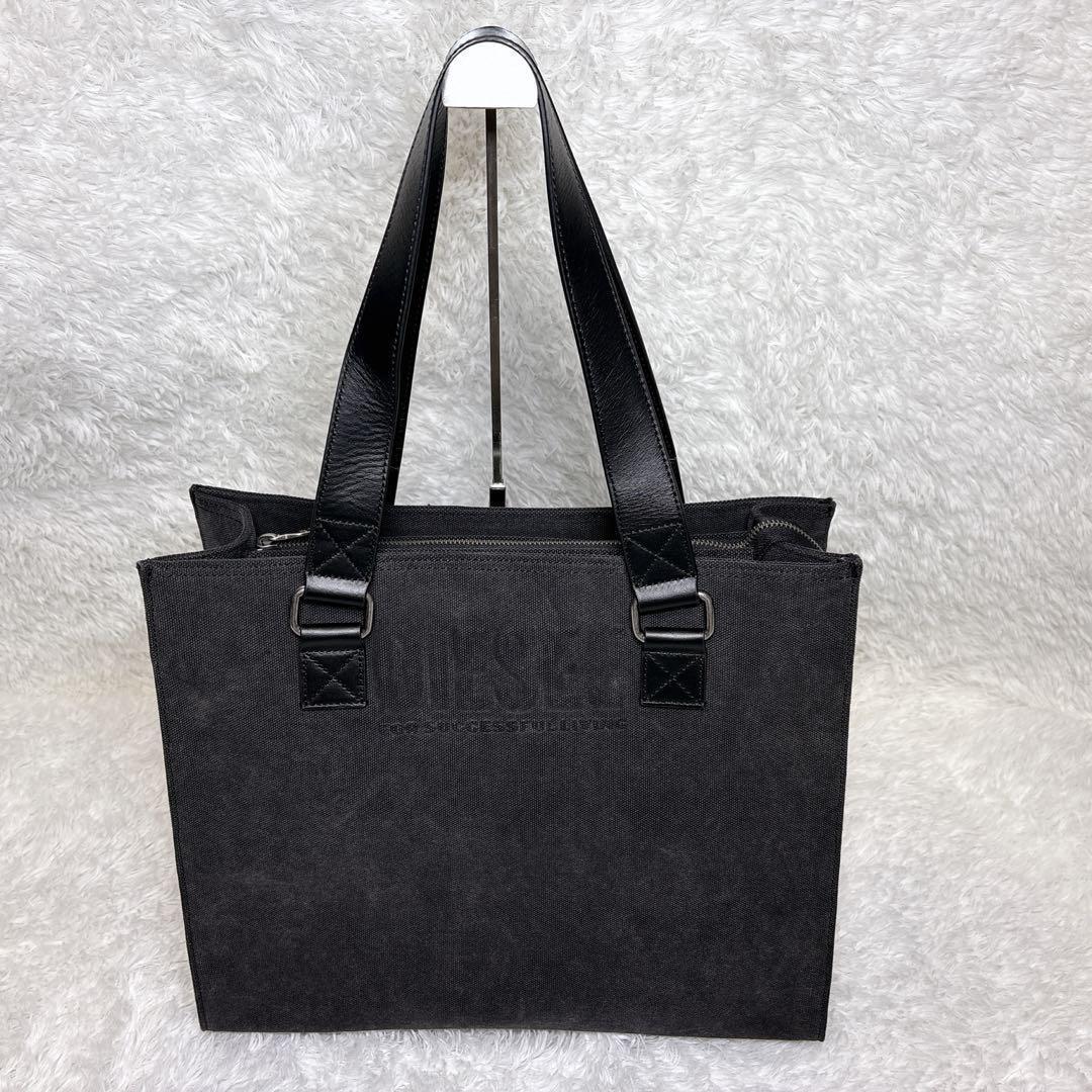未使用級】 日本限定 DIESEL BSNS TOTE トートバッグ レザー