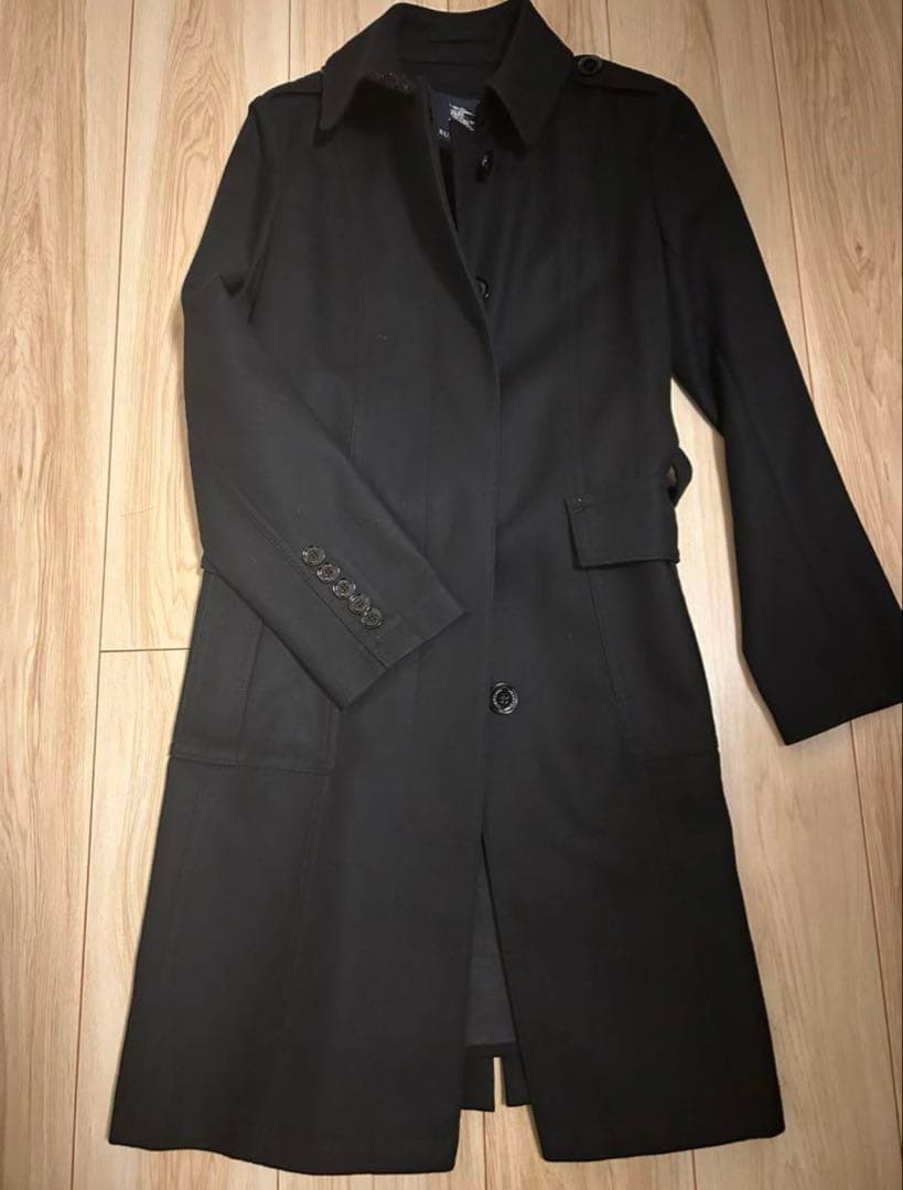 BURBERRY ブラック ウールコート 40M BURBERRY