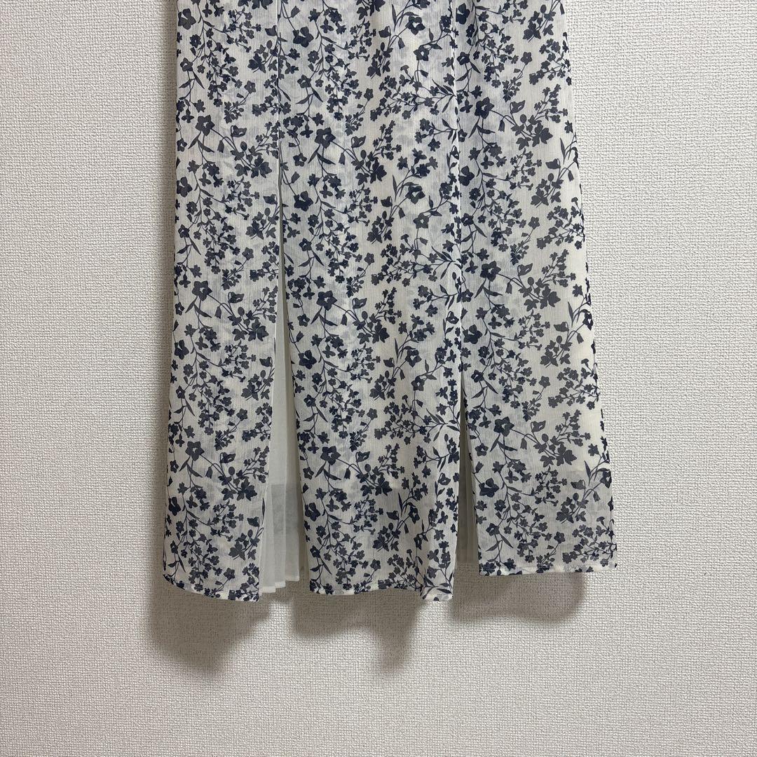 LILY BROWN スイッチングシフォンワンピース