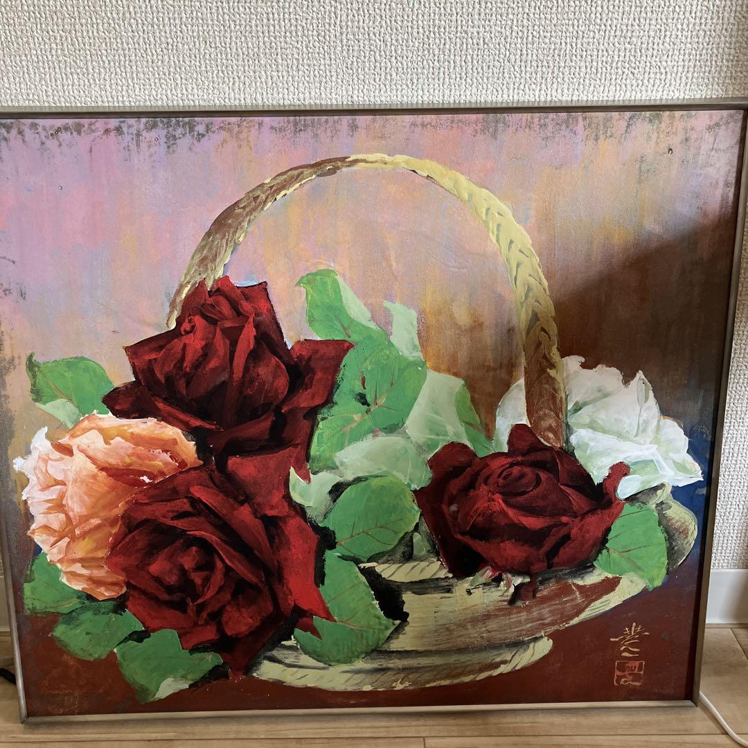 花のバスケット 絵画 - メルカリ