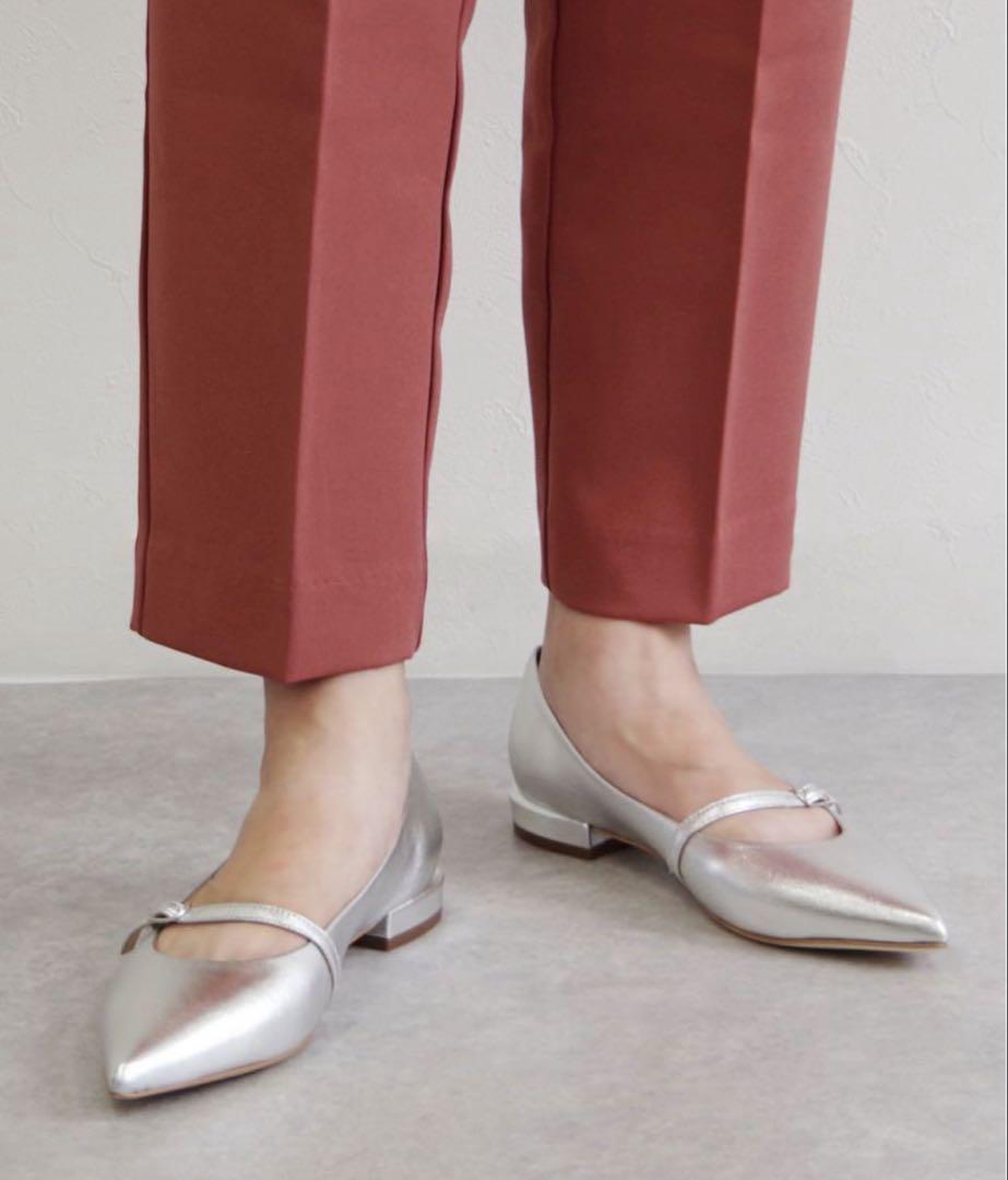 FABIO RUSCONI/メリージェーンパンプス/size38/シルバー