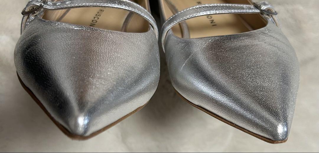 FABIO RUSCONI/メリージェーンパンプス/size38/シルバー