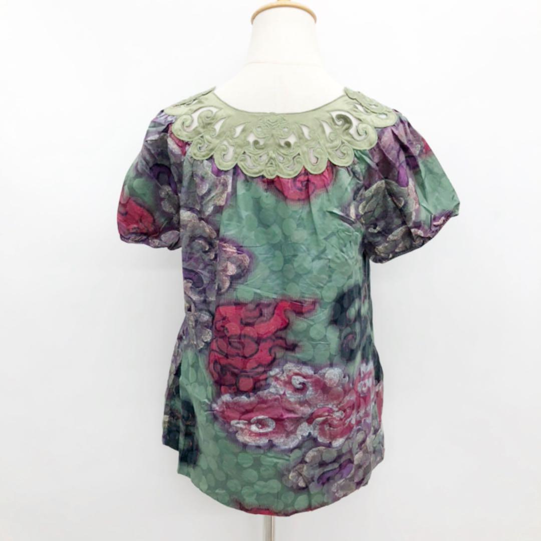 VIVIENNE TAM ヴィヴィアンタム シルク混 チュニック ブラウス 1 VIVIENNE TAM ヴィヴィアンタム シルク混 チュニック ブラウス 1