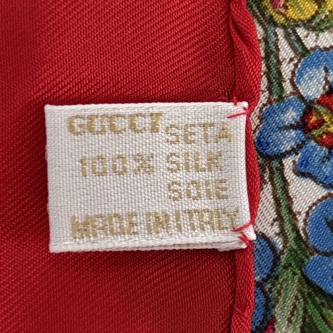 GUCCI - GUCCI オールドグッチ 大判 スカーフ フローラ