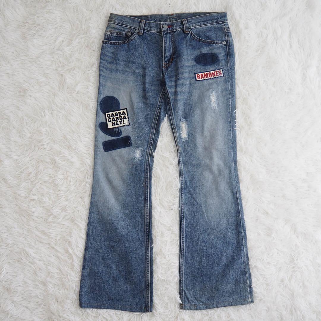 ヒステリックグラマー RAMONES コラボ デニム ブーツカット