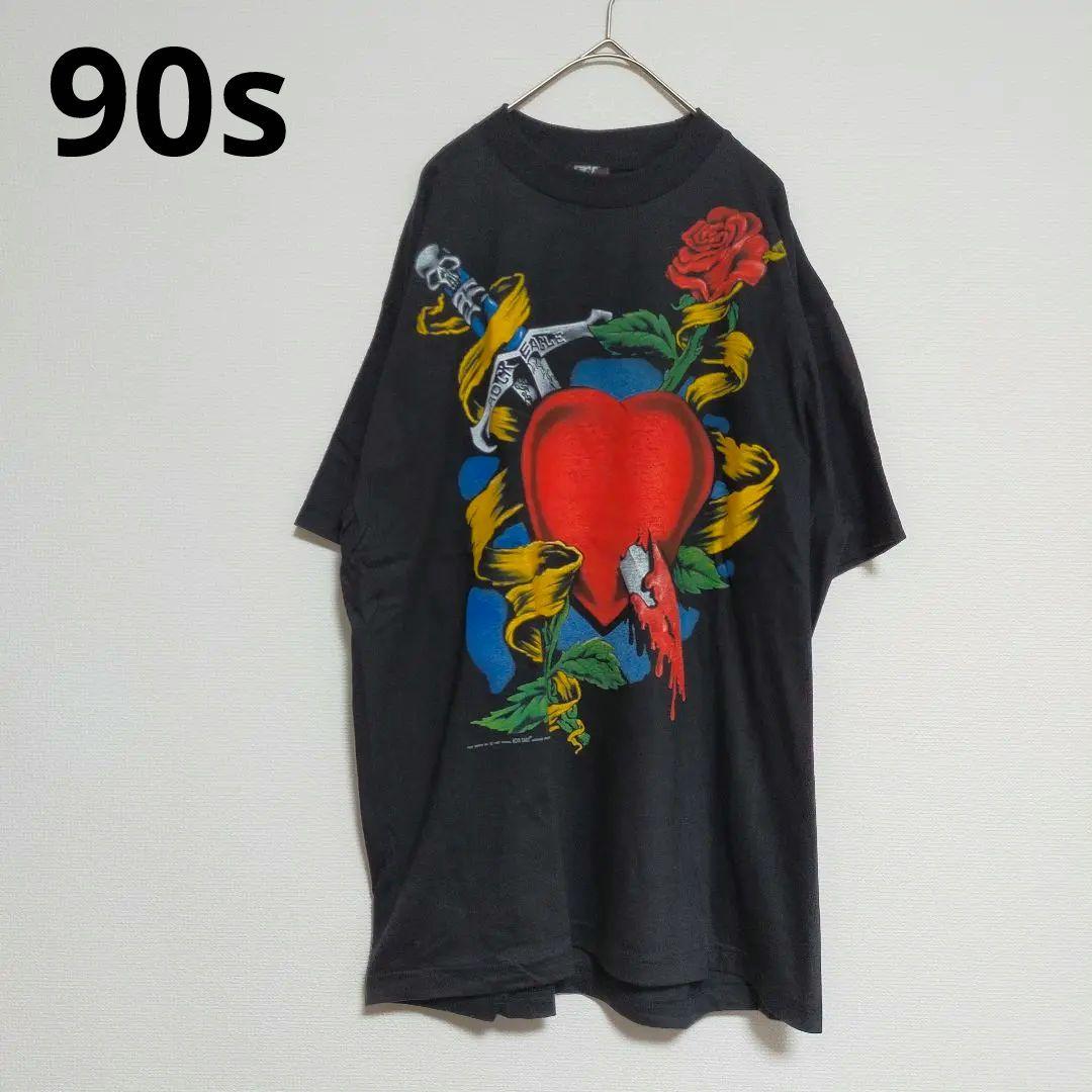 90s rockeagle ロックイーグル バンドTシャツ コピーライト メンズ