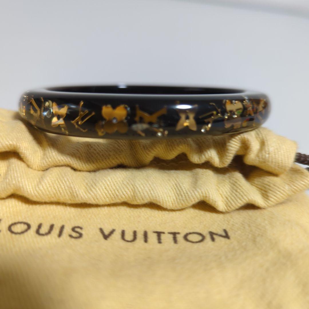 LOUIS VUITTON ゴールドロゴ バングル