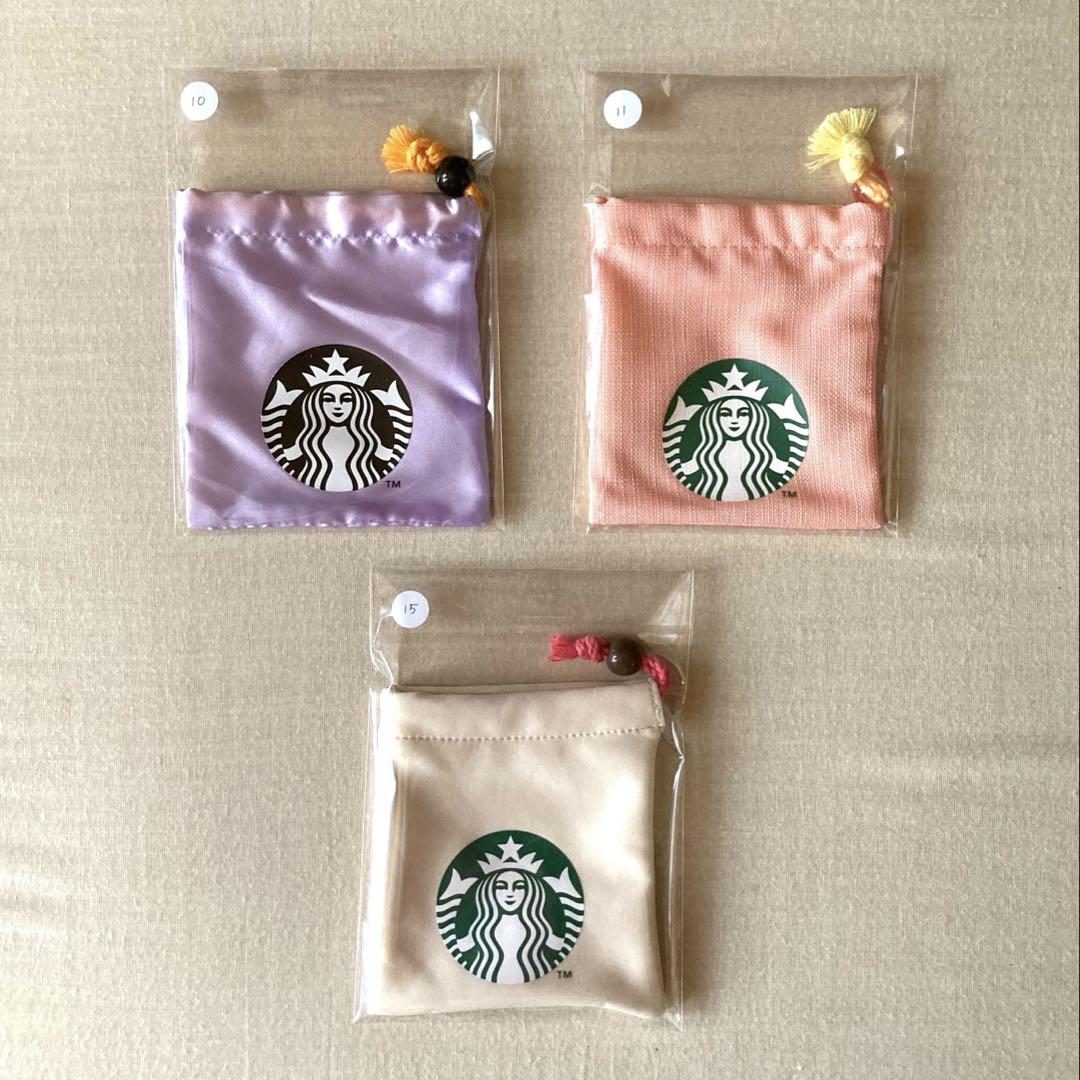 スターバックス】ミニカップギフト 巾着3個セット【未使用品】10