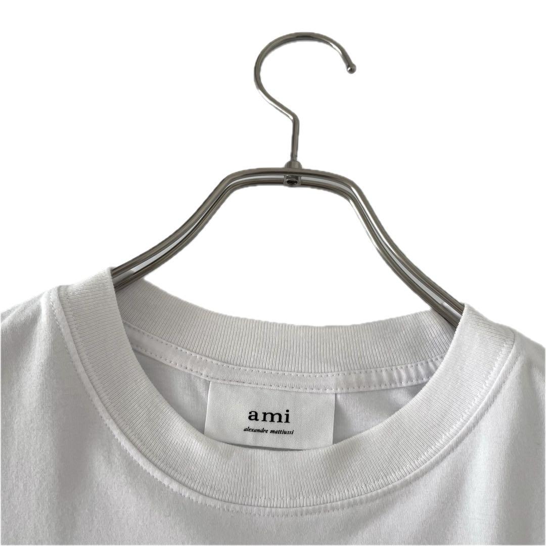 美品 AMI PARIS / アミパリス ハートロゴ刺繍 Tシャツ S - メルカリ