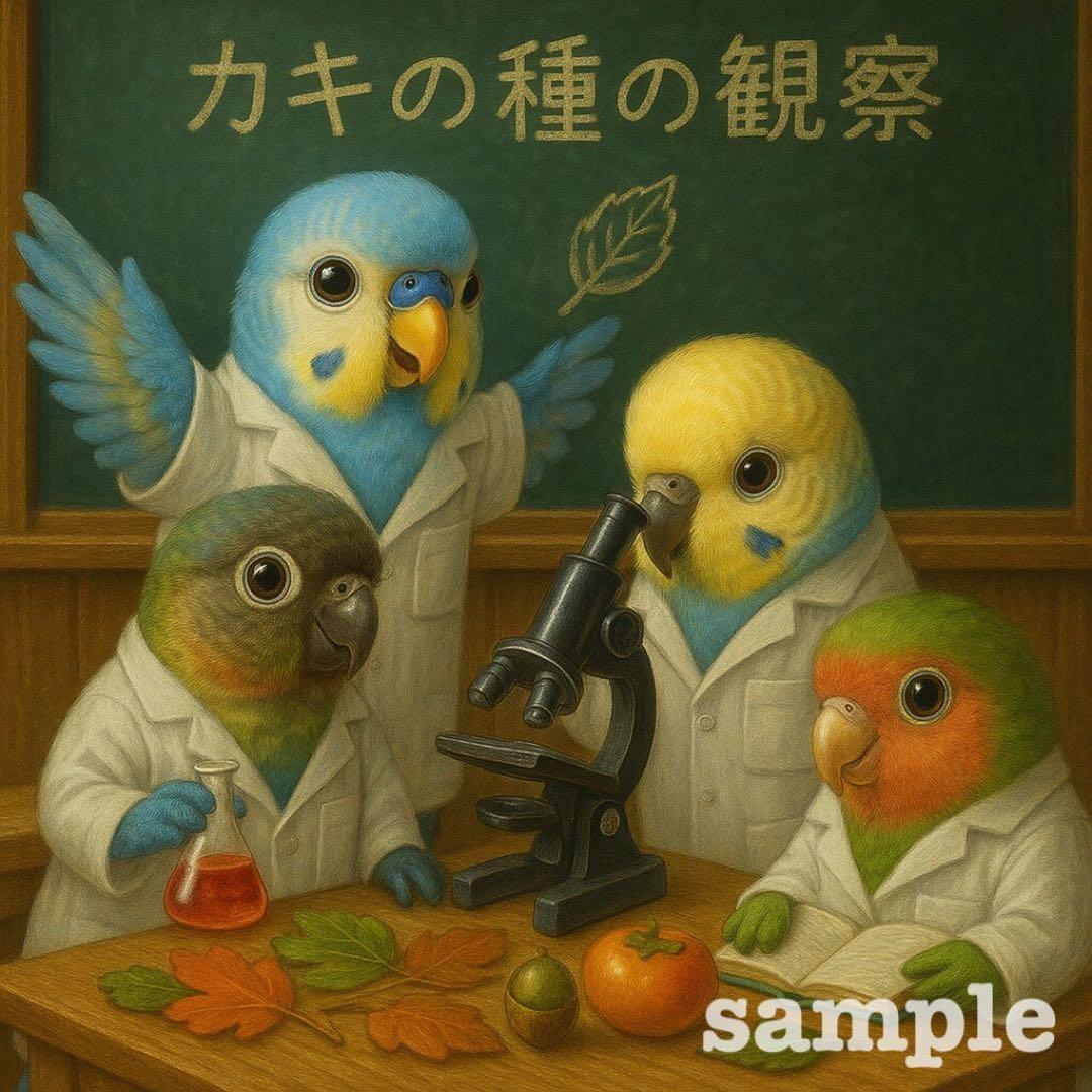 P236 パネル生地 セキセイインコ ウロコインコ 18×18 6枚1セット P236 パネル生地 セキセイインコ ウロコインコ 18×18 6枚1セット