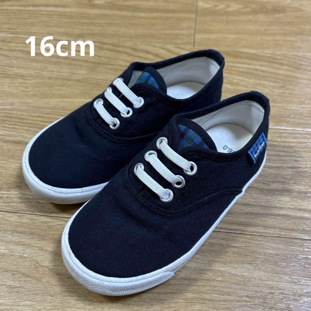 【美品】ファミリア　シューズ　16㎝　16.5㎝ familiar - ファミリア✕asicsスニーカー16.5cmの通販 by