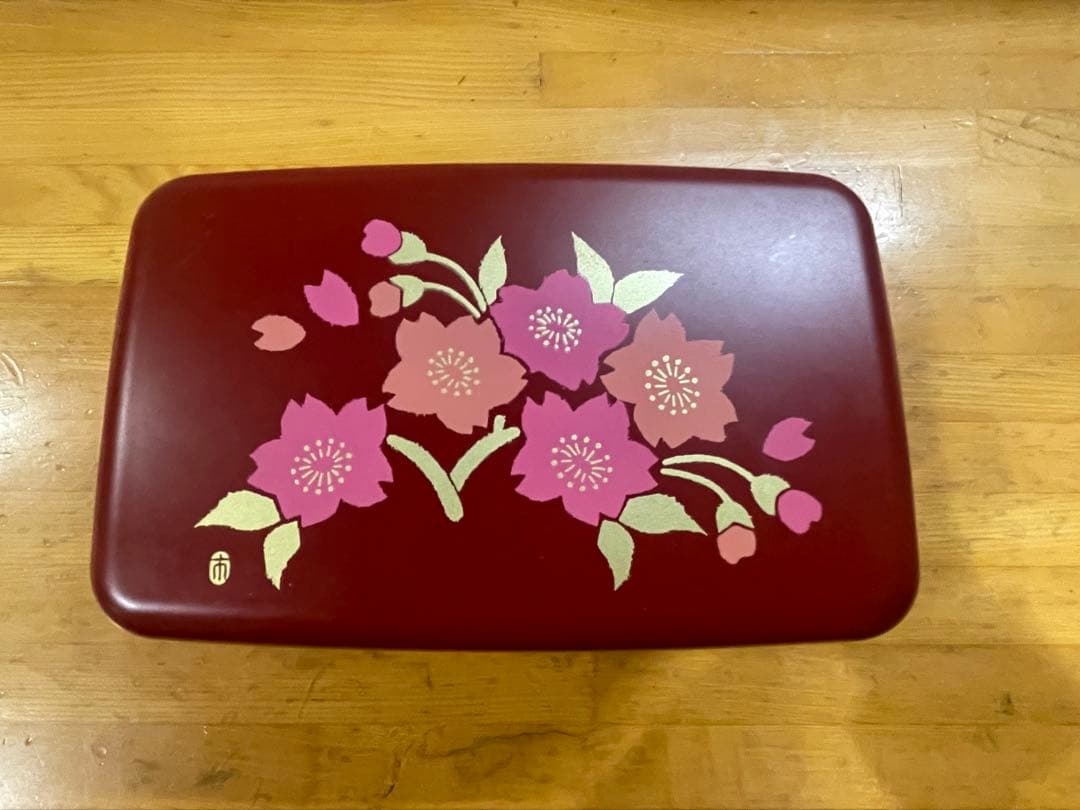 匿名配送 市川園×山中漆器「和」のお弁当箱 レッド ランチボックス 未使用品 匿名配送 市川園×山中漆器「和」のお弁当箱 レッド ランチボックス 未