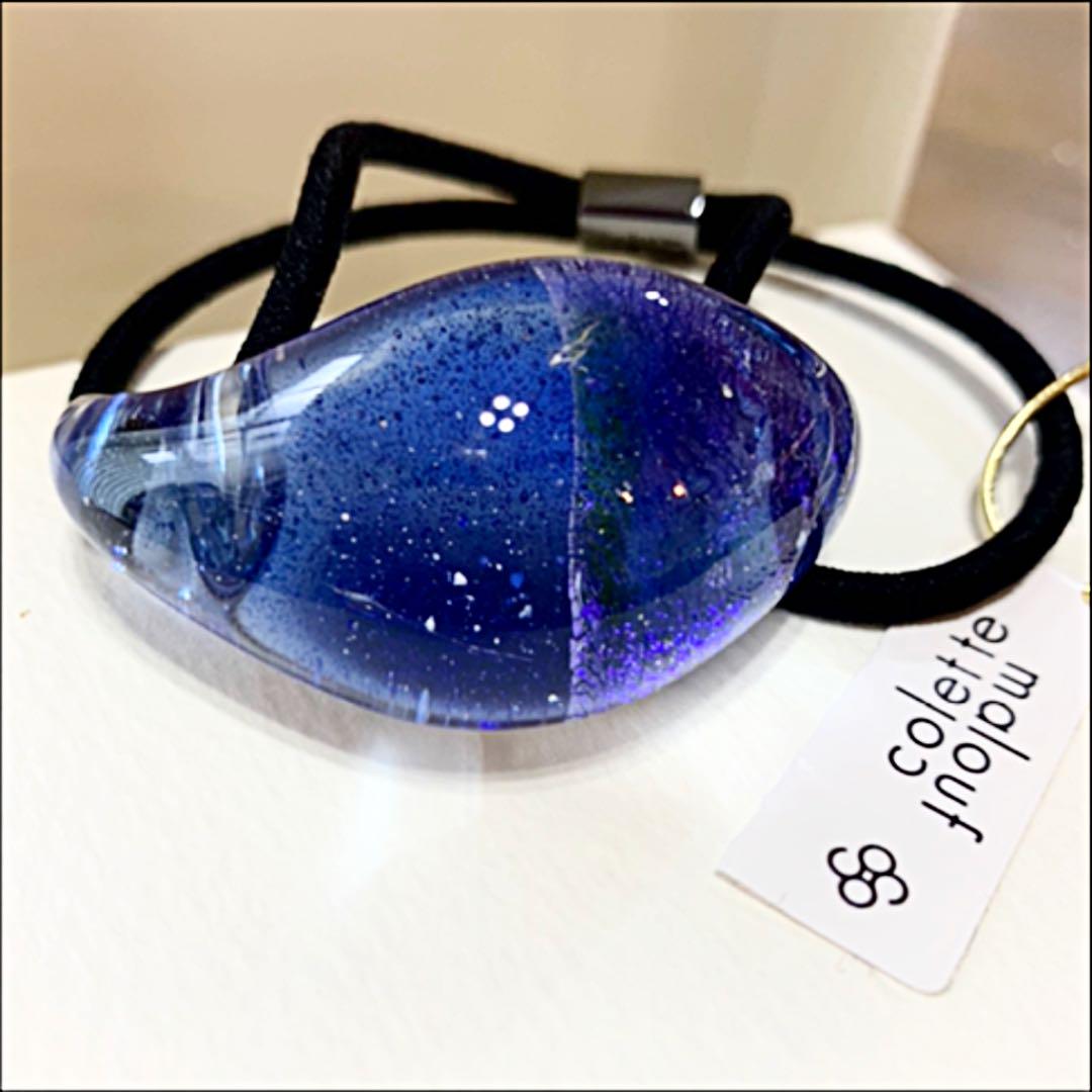 本物保証お得 新品Colette Malouf 新作JeweledGlassPonyサファイア abfMg-m17309931655 国産格安