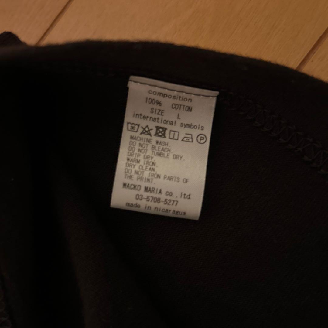 wackomaria NECK FACE 長袖Tシャツ　ブラック　L ワコマリア