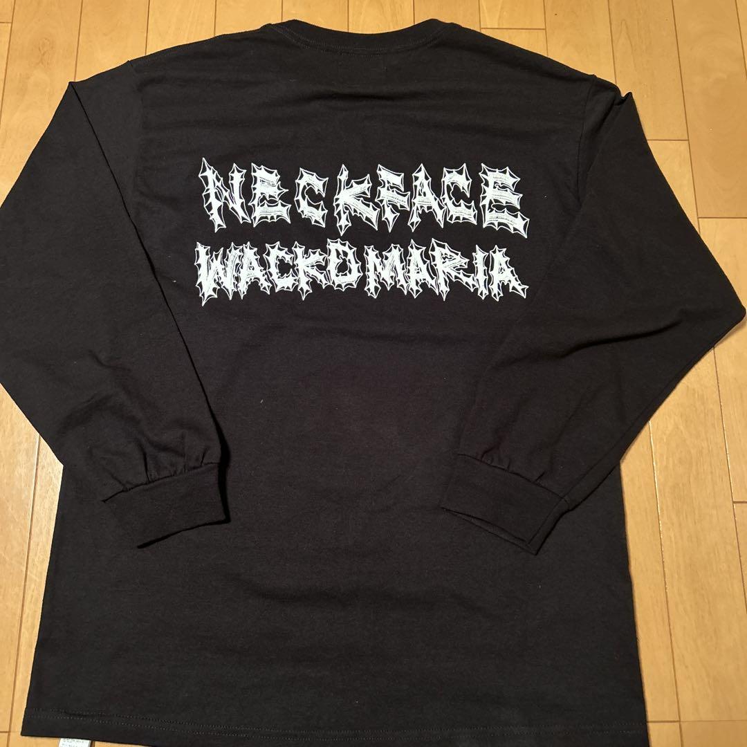 wackomaria NECK FACE 長袖Tシャツ　ブラック　L ワコマリア
