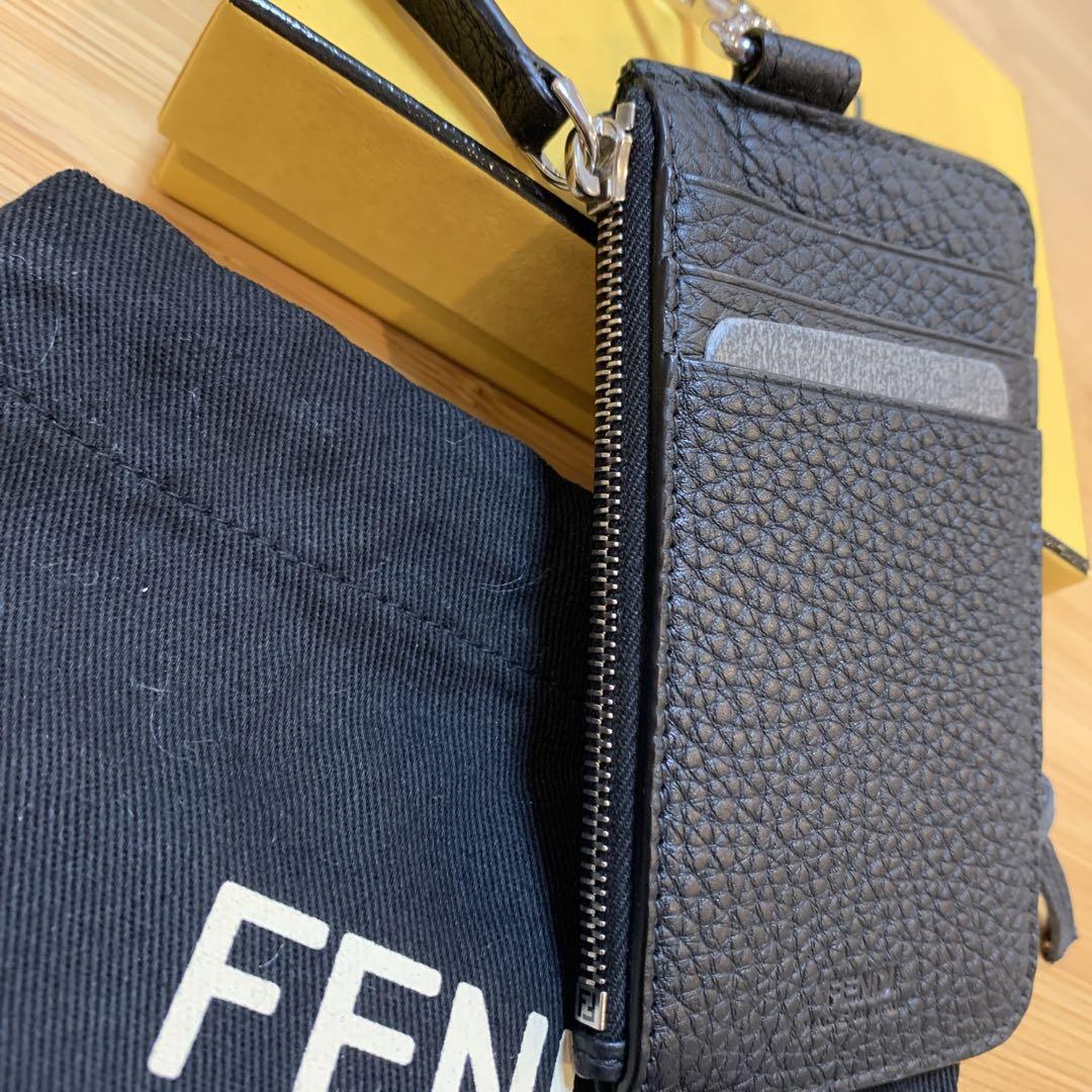 未使用 FENDI フラグメント ケース レザー 2022年モデル コインケース/小銭入れ