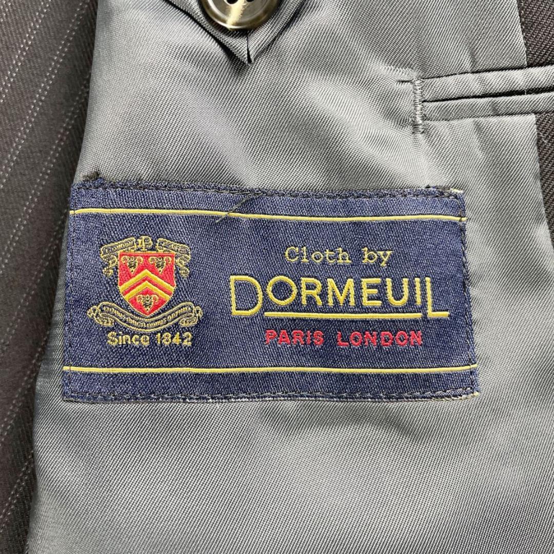 美品 Dormeuil セットアップダブルスーツ ３点セット 黒 LL*TC70