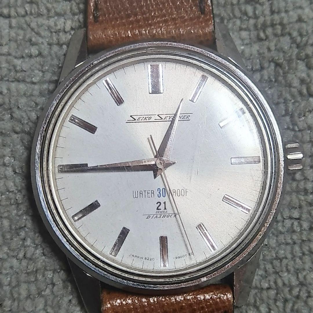 SEIKO SKYLINER 手巻き時計 30メートル防水