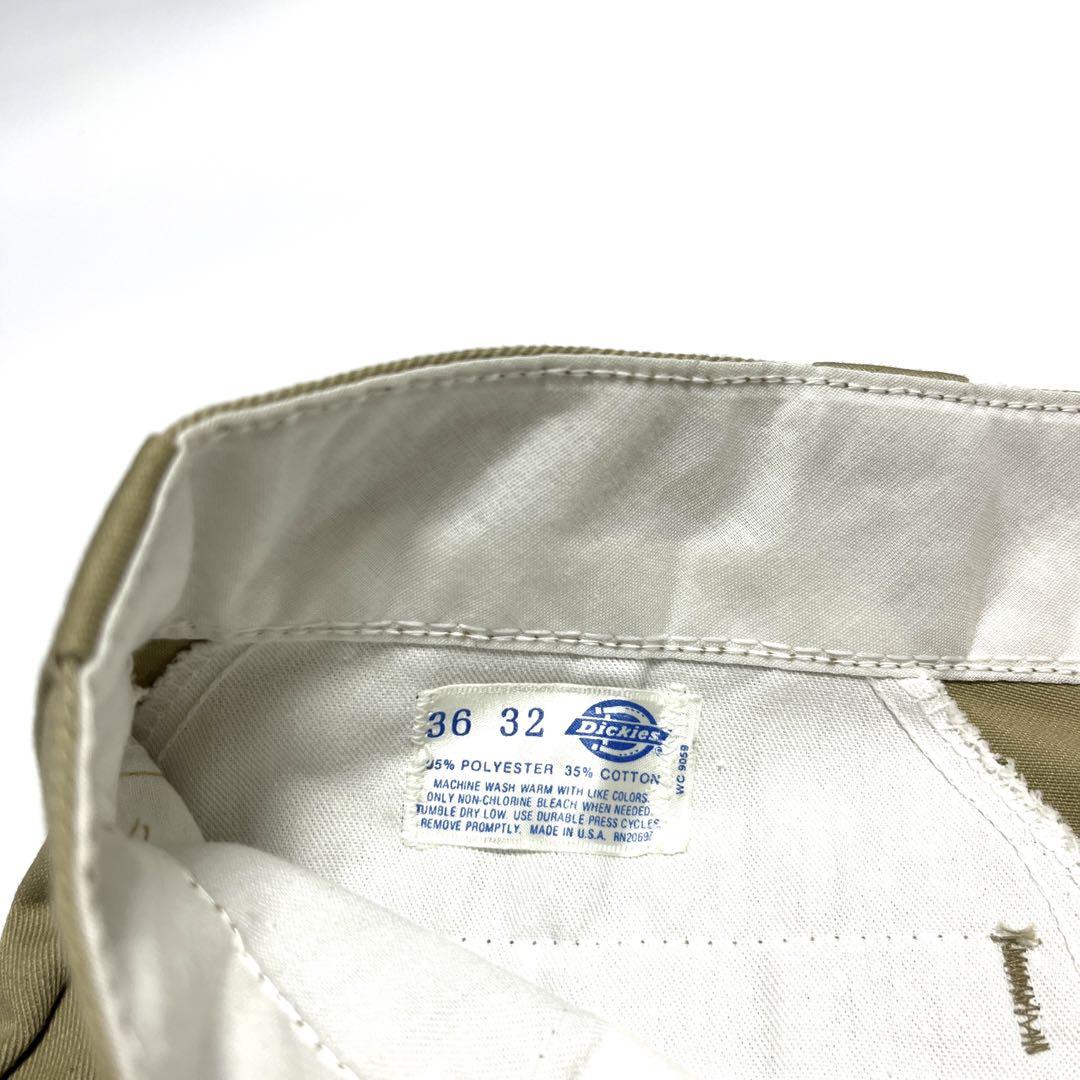 USA製 90s Dickies ディッキーズ チノパン ワークパンツ w36