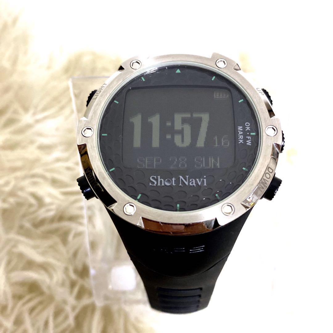 GPS ゴルフナビ ウォッチ W1-FW ブラック Shot Navi