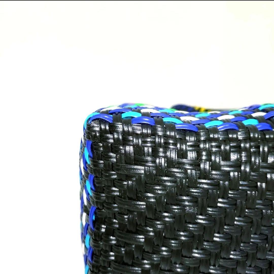✨新品未使用✨WOVEN　メルカドバッグ　かごバッグ　メキシコ製　マルチカラー