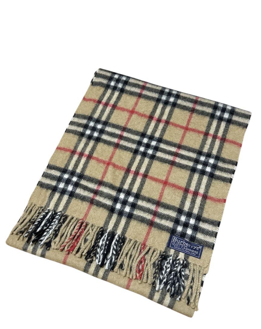 Burberrys バーバリー ノバチェック カシミア100% マフラー 英国製