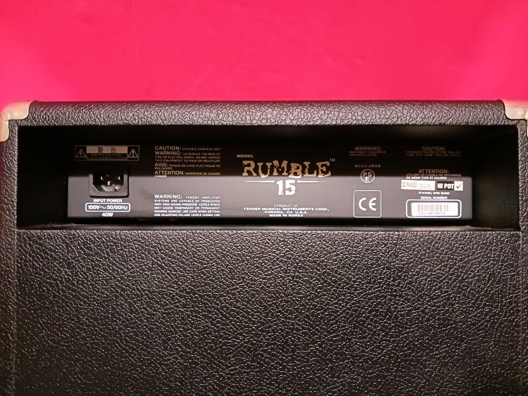 お値下げ☆ FENDER ☆ベースアンプ RUMBLE15