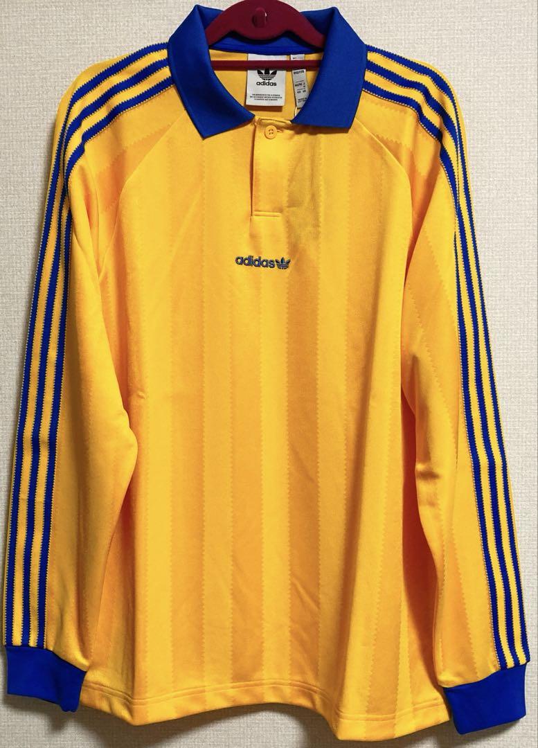 【新品❤️未使用】adidasアディダス長袖シャツサッカースポーツイエローサイズM