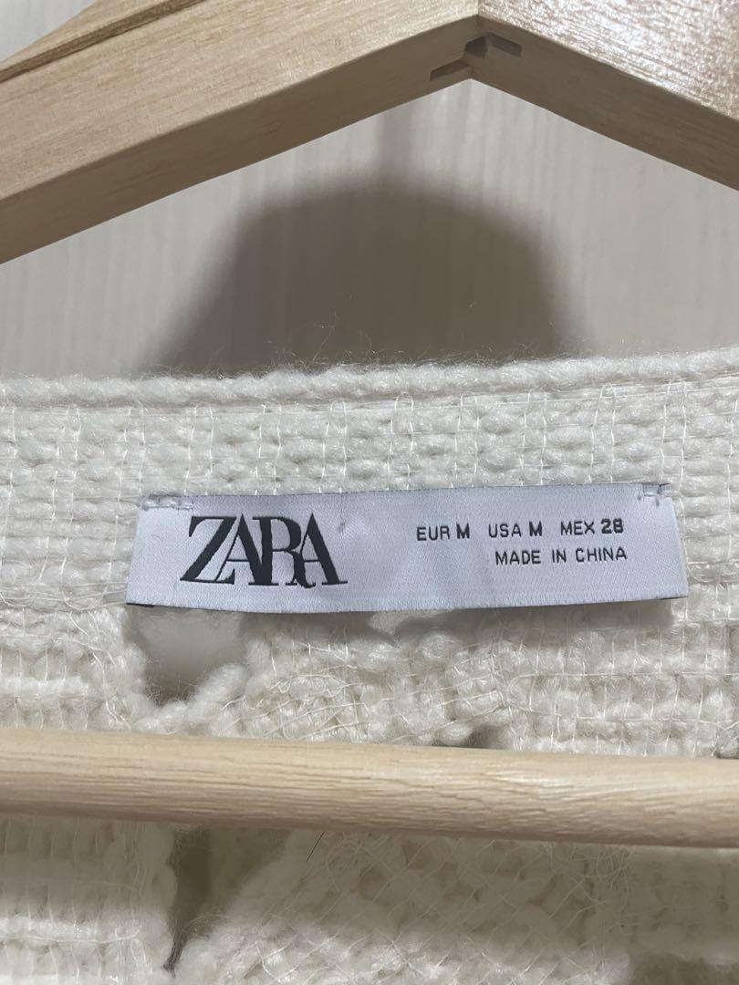 zara 花柄ニットセーター
