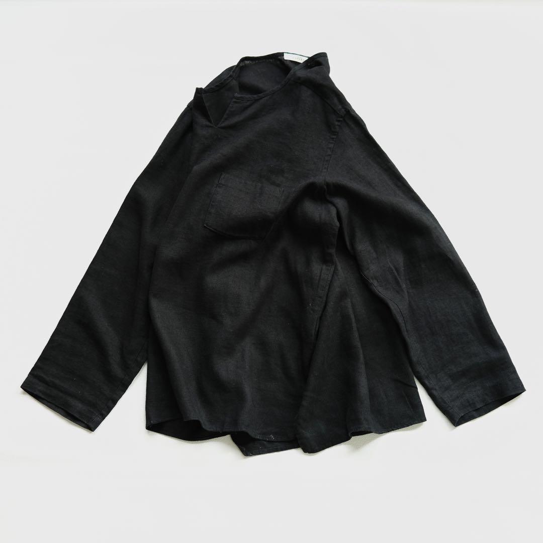 【CONFECT】キーネックリネンカットソー